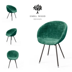 Krzesło KR-501 Ruby Kolory Tkanina Loris 39 Design Italia 2025-2030